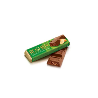 Batonik czekoladowy Roshen z nadzieniem orzechowym