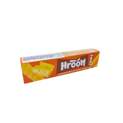 Chipsy ziemniaczne o smaku seru "HROOM", 50g Chipsy ziemniaczne o smaku seru "HROOM", 50g