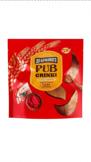 "Do boczkowogo" Grzanki żytnie-pszenno o smaku słoniny z chrzanem, 90g