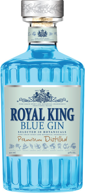 Gin "Royal King Blue Gin" 40% obj. 0,5 L