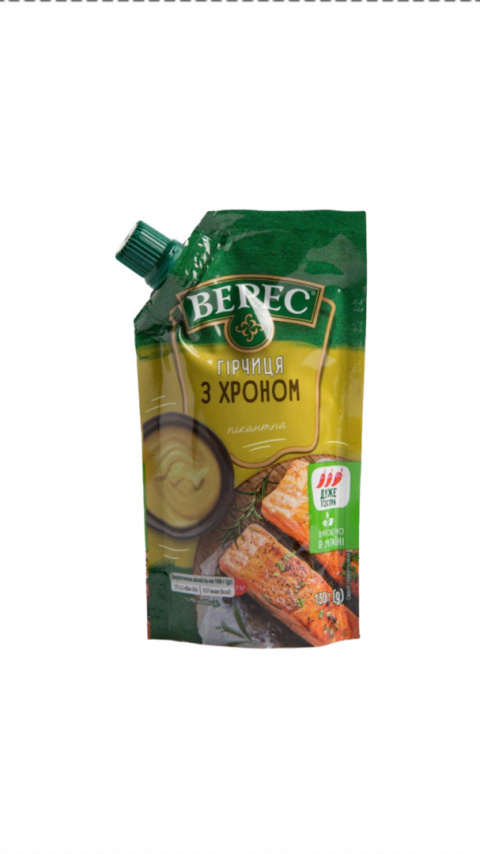MUSZTARDA Z CHRZANEM VERES 130g MUSZTARDA Z CHRZANEM VERES 130g