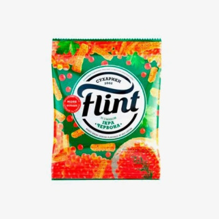 Sucharki pszenno-żytnie o smaku czerwonego kawioru Flint 70g