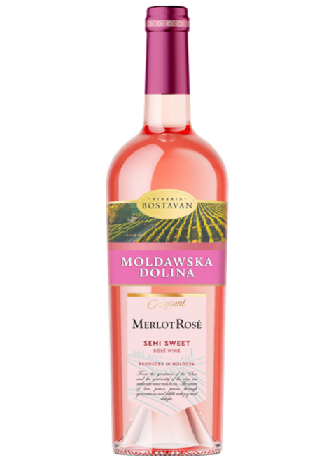 Moldawska dolina semi sweet merlot rose 0,75l Moldawska dolina semi sweet merlot rose 0,75l