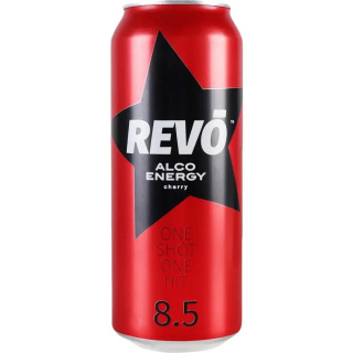napoj energetyczny alkoholowy Revo wisnia