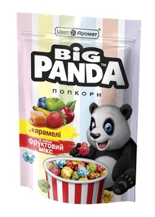 Popcorn w karmelu „Mieszanka owocowa",90 g,PANDA