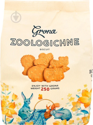 Ciastka Grona "Zoologiczne" 250g.