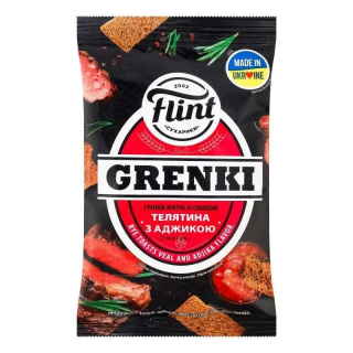 Grżanki żytnio-pszenne o smaku cielęciny z adżyką 110 g