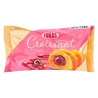 LUKAS Kruasanczik z nadzieniem wisniowym