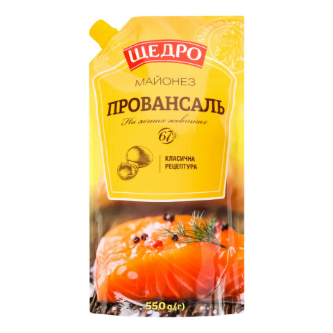 Majonez Schedro Provansal, tluszczu 67%, 550g Majonez Schedro Provansal, tluszczu 67%, 550g