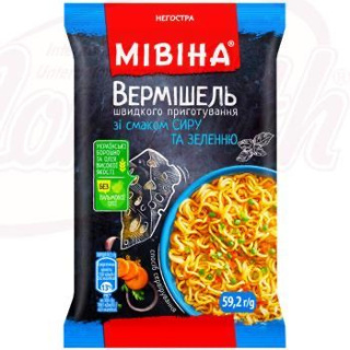 Miwina makaron o smaku serowym, 59,2g