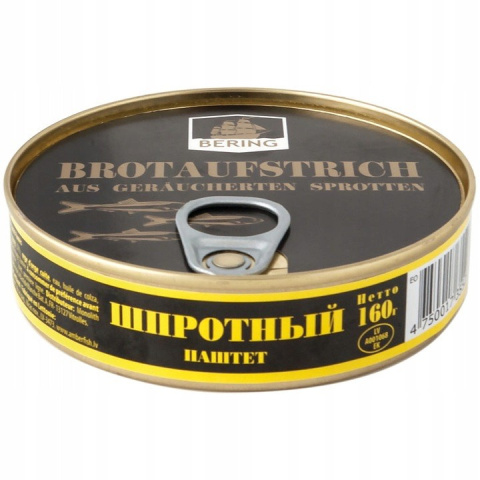 Pasztet ze szprotek Bering, 160g Pasztet ze szprotek Bering, 160g