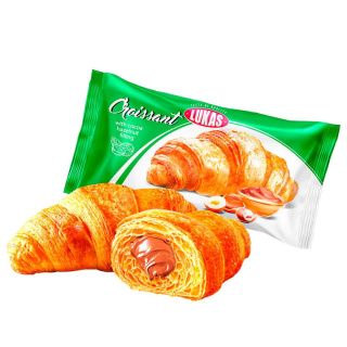 LUKAS Kruasanczik z nadzieniem kakao-orzech