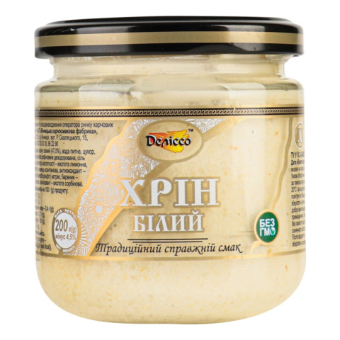 Chrzan biały 200 g "DELICCO" Chrzan biały 200 g "DELICCO"