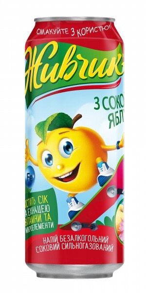 Napój gazowany "Zywczyk" o smaku jablka puszka, 0,5L