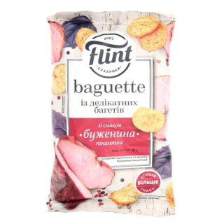 Sucharki pszenne o smaku szynki pikantnej Flint Baguette 60g