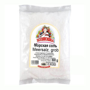 Sól morska gruboziarnista Hoziajuszka, 500g