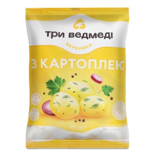 Pierogi z ziemniakami "Three bears" 800g