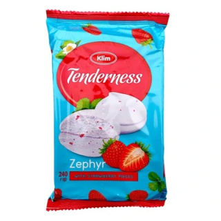 Zefir z płatkami truskawki "Tenderness" 240g