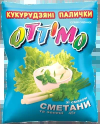 chrupki Ottimo o smaku smietany i zieleniny 45g