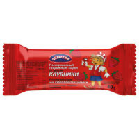 Batoniki twarogowe o smaku truskawkowym 40g
